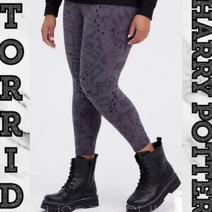 Torrid Harry Potter Crop Marauders Leggings! NWT!